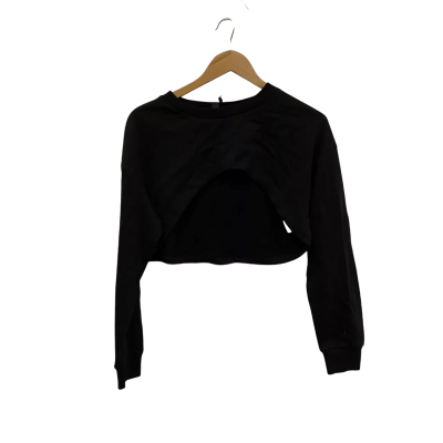  Womens  Size M Cropped Jumper Black  