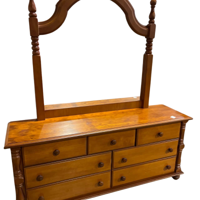 Pinewood Dressing Table with Drawers