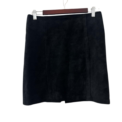 Woman’s Black Leather Skirt - Size S