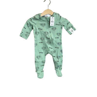 Cotton On L.Sleeve  Size 0-3m E.T 'Be Good' Romper