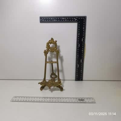 Made In India Medium Size Brass Easel Picture Stand 