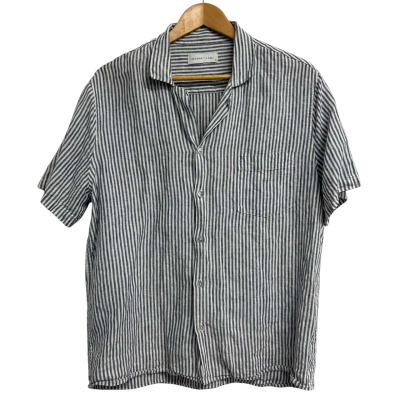 Assembly Label Mens Size M Linen Shirt 