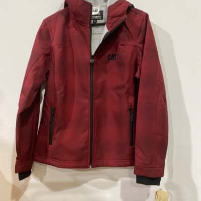  Unisex Cat  Size L Hooded Jacket Red 