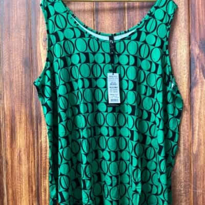 Taking Shape   Size 26 Black  / Green top new 
