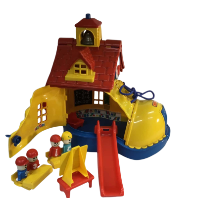 Vintage Matchbox Play Boot School House and Accessories as pictured