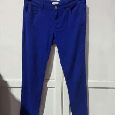 Witchery Womens  Size 12 Straight Leg Pants Blue 