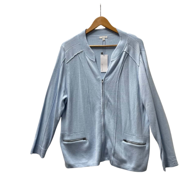 W. Lane Womens  BNWT Size 20 Knit Jacket Blue 