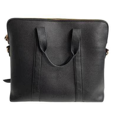 Louenhide Womens Vegan Leather Rhodes Laptop Bag Black  