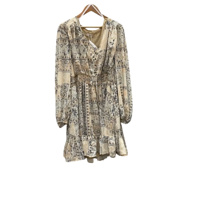 The Poetic Gypsy Womens  Size 22 Midi Dress Beige 