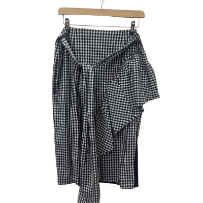 Country Road Womens  Size 8 Midi Skirt Checked Black / White 