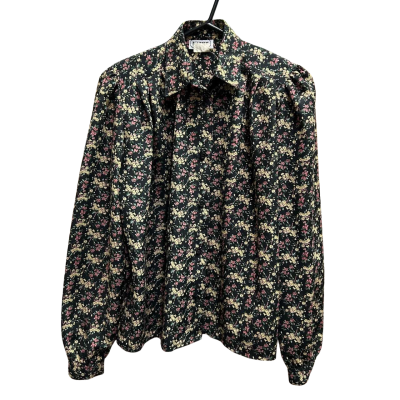 1980's Vintage Katies Floral Print Textured Blouse