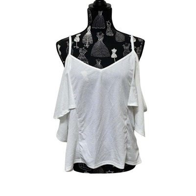 Boohoo Womens  Size 16 Cold Shoulder Cami - Ivory (Off White) BN