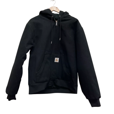 BAD Workwear Mens Black Zipper Hoodie Jacket Size L 