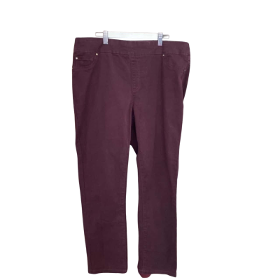 Liz Jordan Womens Jeans Size 14 Other / Burgundy