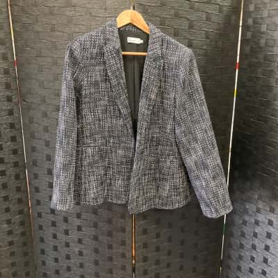 Zoe Kratzmann Womens  Size 3 Blazer Black  / White 