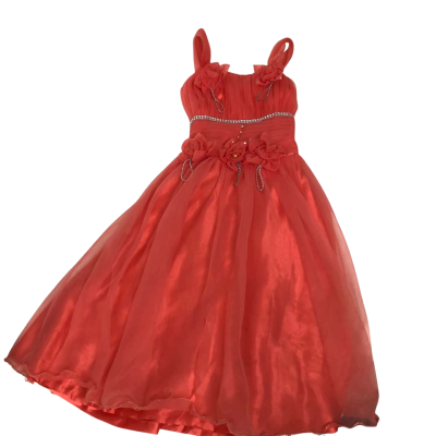 'Haazra' Kids  Size 11 (30) Coral Pink  Long Dress