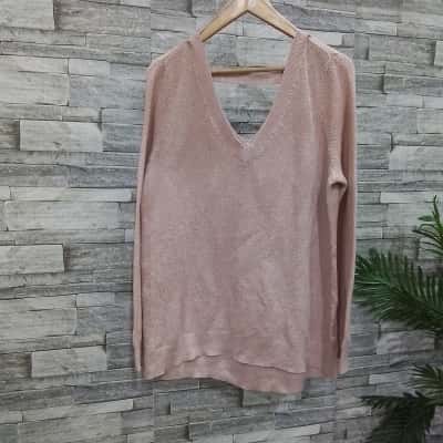 Just Jeans Womens  Size XL Jumper Rose Gold 