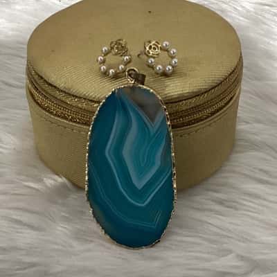  Womens Earrings / Pendant Blue / Gold / Other / White 