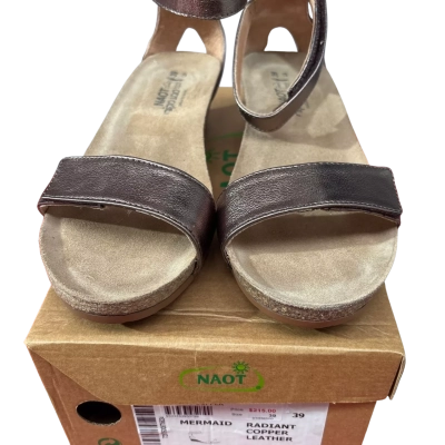 NAOT Women’s  Size 39 (8) Sandals with Velcro straps RRP $215.00