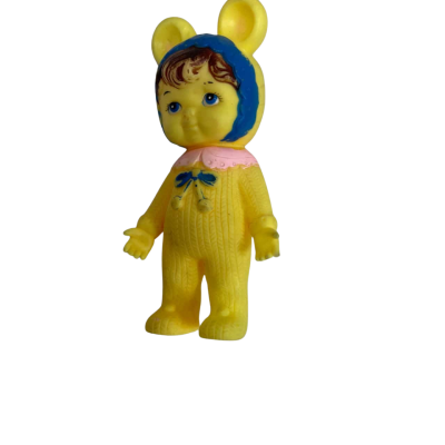 Yellow squeaker doll/toy