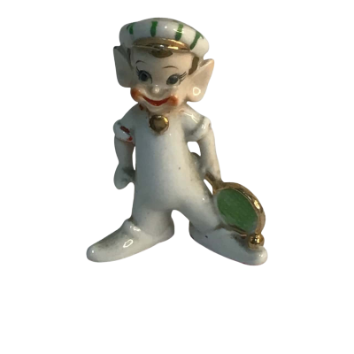 Vintage Pixie Elf Tennis Player figurine