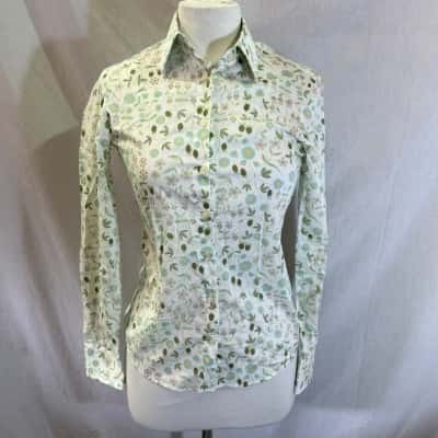 Rhodes & Beckett Size 6 Long Sleeve Shirt Green 