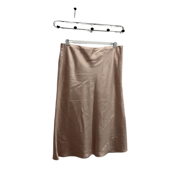 Carla Zampatti Womens  Size 12 Midi Skirt Champagne 