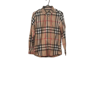  Mens Burrberry Size L Checked Shirt Beige / Black  / Red / White 