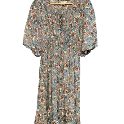 Silver Wishes dress  Size 8 Blue / Floral / Nude / White 