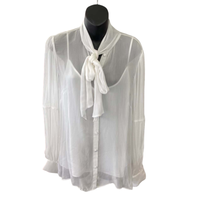 Sass & Bide Womens  Size 12 Long Sleeve Shirt White 