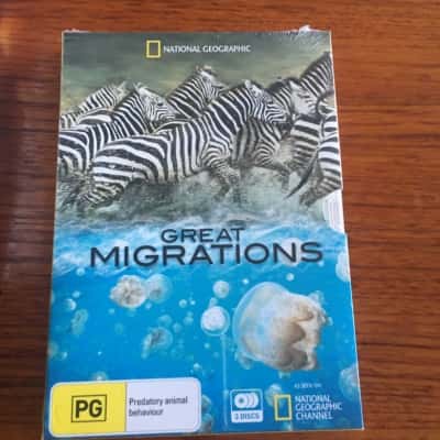 National Geographic Great Migration’s 3 DVD Set SEALED 
