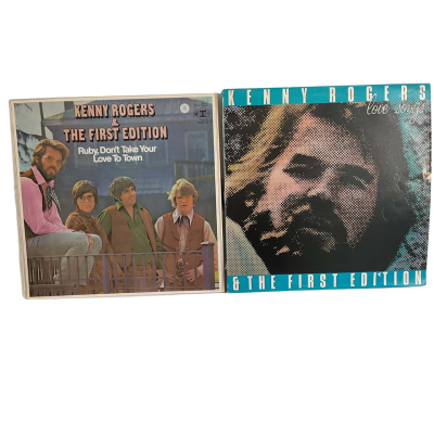 Kenny Rogers & The First Edition Vintage Vinyl LP’s - Love Songs & Ruby, Don’t Take Your Love To Town 
