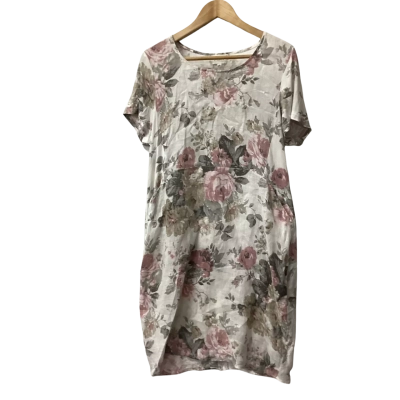 Cali& Co  Womens  Size L Casual Dress Floral  D