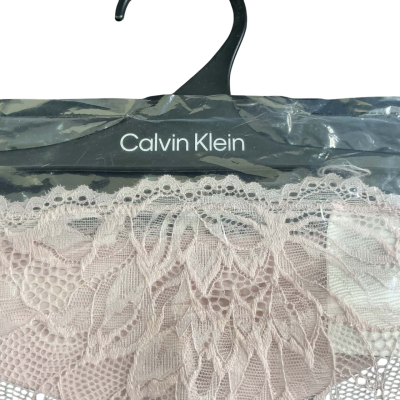 Calvin Klein Womens  Size L Lace thong Underwear Pink BNWT