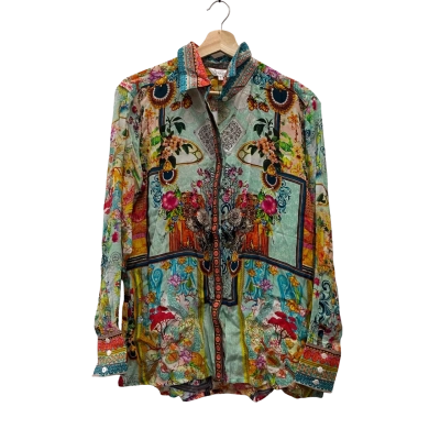 The Swank Resorts Size 1 Long Sleeve Top Floral BNWT