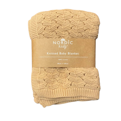 Nordic Kids Knitted Baby Blanket 80x100cm