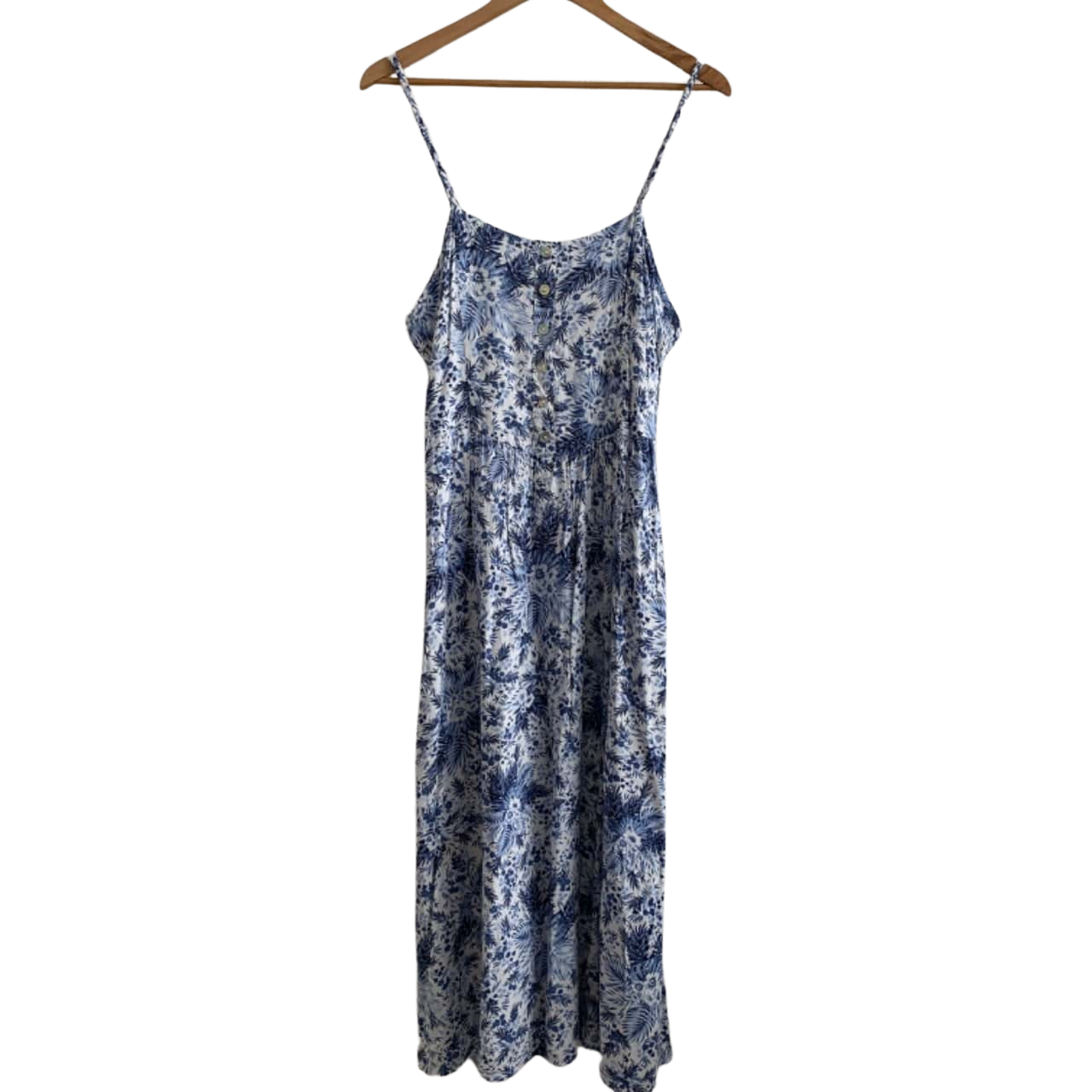 Salty Bright Size 16 Blue Midi Dress (s)