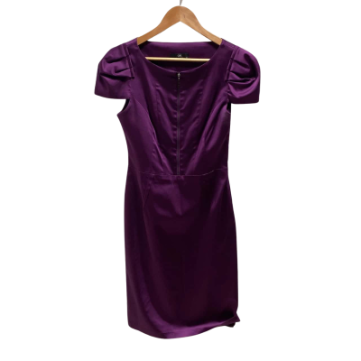 Cue Womens  Size 12 Purple Satin Dress