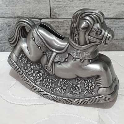 Money Box/ Piggy Bank Metal Rocking Horse