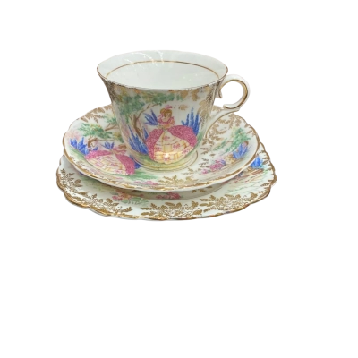 Colclough Crinoline Lady Tea Trio