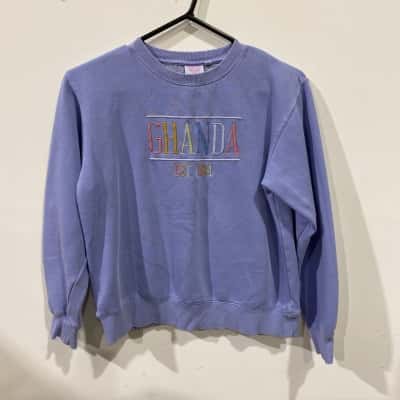 Ghanda Girls Size 10 Blue Crewneck Sweatshirt