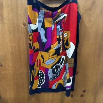 Picasso Print Silk Square Scarf 