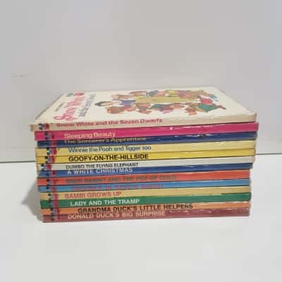 Walt Disney Vintage Hardback Books set of 13