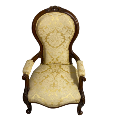 Vintage Victorian Mahogany Arm Chair 