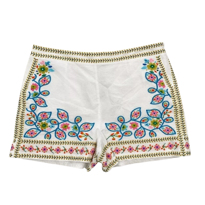 Boden Georgina embroidered linen shorts