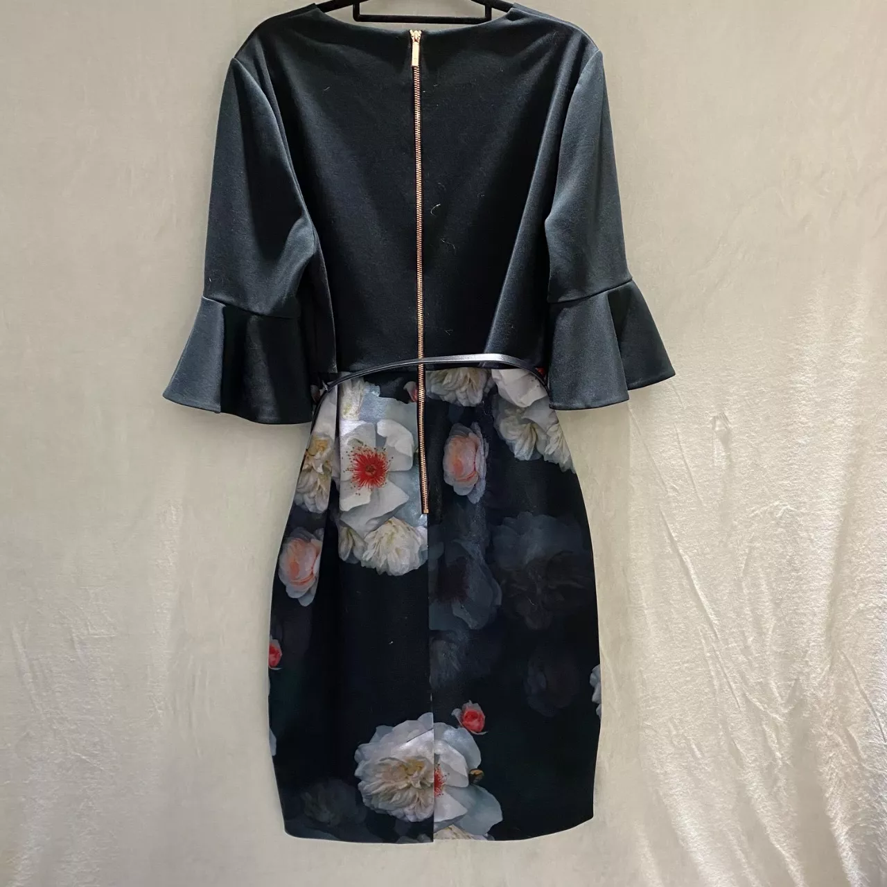 fancy long sleeve dress Ladivine - CD0192 Sheer Bishop Sleeve Gown