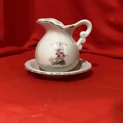 Vintage Strawberry Shortcake Miniature Jug and Bowl 