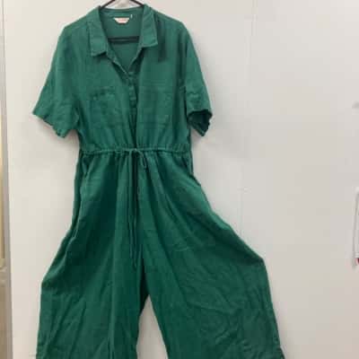 Gorman Womens  Size 20 Green Jumpsuit /Short Sleeve 