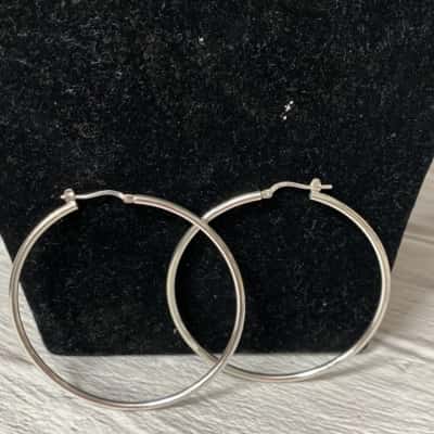 Sterling silver hoop earrings 