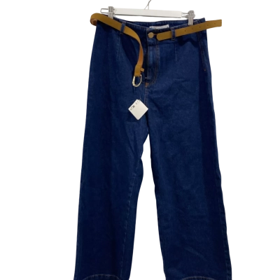 Zara Womens  Size 8 High-Waisted Jeans Navy Blue 